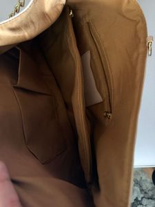 Chic Beige Chain Shoulder Bag