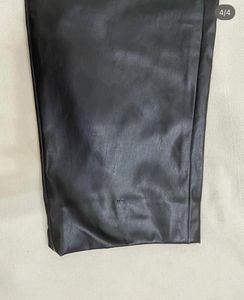 Black Faux Leather Pants