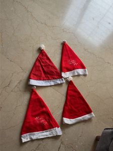 Set of 4 Christmas Santa Hats