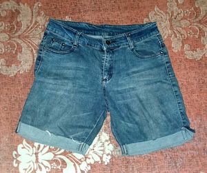 Blue Denim Shorts