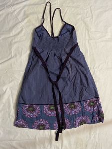 Striped Halter Neck Dress