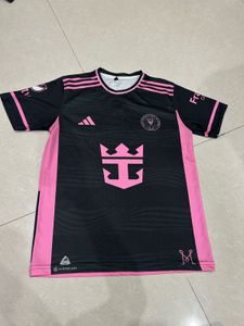 SALEInterMiami Messi 10 Black &amp; Pink Football Jer