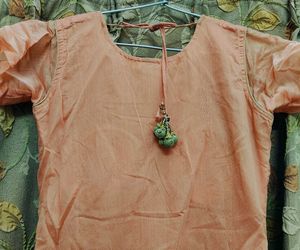 Beautiful Peach Ethnic Gown