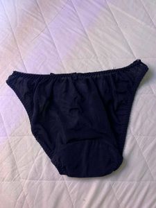 Lace Trim Briefs with Bows