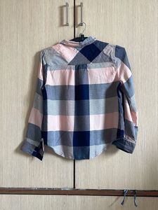 pink  &amp; Navy Plaid Button-Up Shirt