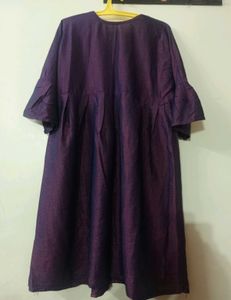 Elegant Purple Embroidered Kurti – Size XXL 💜