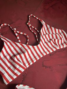Striped Bikini Set