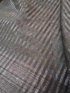 Elegant Coffee Brown Striped Saree