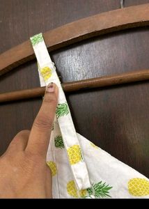 beautiful pineapple print dress cotton