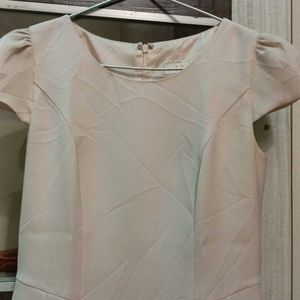 Elegant Pink Cap Sleeve Dress