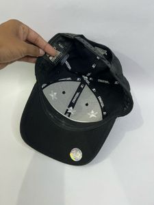 Black Cap with Silver Stars