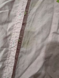 Pink Sleeveless Button-Up Top with Fairy Graphic