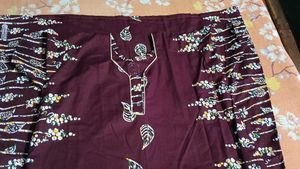 Burgundy Floral Nightgown(New)