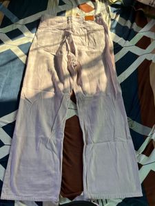 Pink cute Wide Leg Jeans