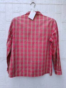 New with tag Red Plaid Oversized Shirt