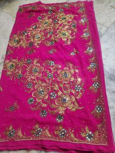 aari Tari work saree