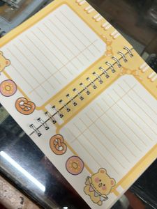 Cute Bear Spiral Journal with stickers