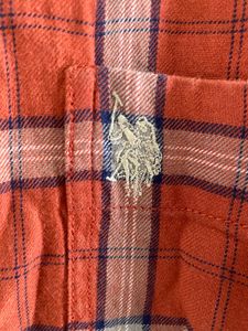 U.S Polo Assn. Men's Orange Plaid Shirt
