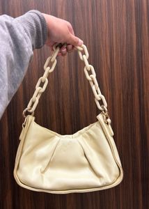 Cream Chain Shoulder and Crossbody bag
