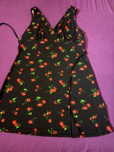 Cute Cherry Print Bikini Top