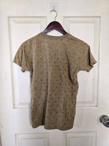 Boys’ Brown Marled Micro-Print T-Shirt
