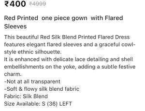 Elegant Red Ethnic Gown