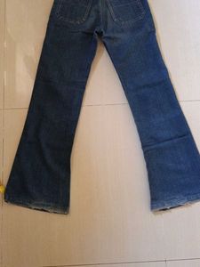Women's Flared Blue Denim Jeans