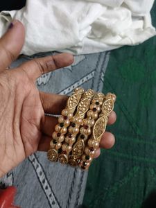 Set of 4 Beaded Bangles