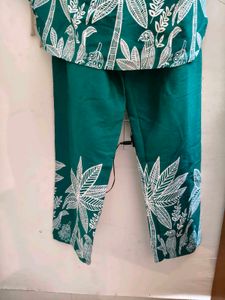 Women Green Co-ord Set XXL