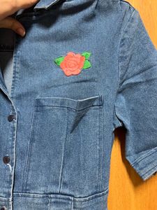 Cute Denim Romper