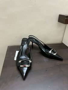 ZARA Black Slingback Heels