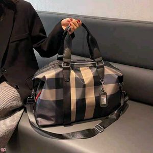 Stylish Striped Travel Duffel Bag