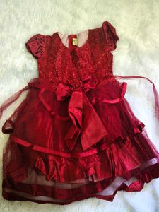 Red Sequin Party Dress