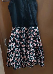 Floral Fit &amp; Flare Dress Mid Length