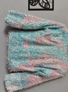 Sparkly Fuzzy Top