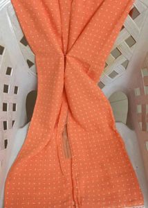 Peach Saree