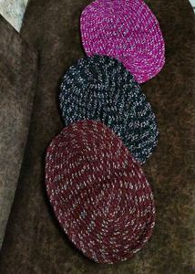 Set of 3 Oval Braided Coasters