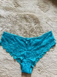 Teal Lace Bikini Briefs
