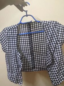 Checkered Cropped top