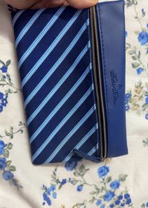Classic Blue Striped Wallet