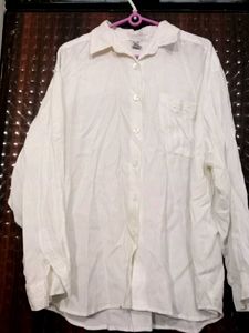 Classic White Button-Up Shirt
