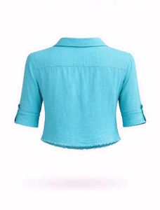 Y2K chatpati Cropped Button-Up Shirt