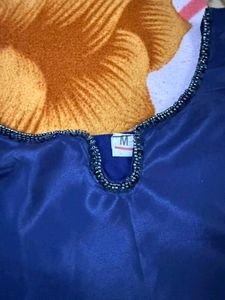 Elegant Navy Blue Kurta Set