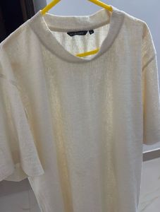 Studiofit Textured Cream T-Shirt