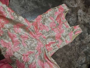 Pink Floral Lehenga Choli Set