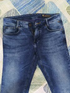 Men's Blue Washed Denim Jeans