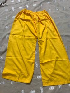 Bright Yellow Palazzo Pants
