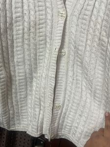 white Cardigan For Women XL Size