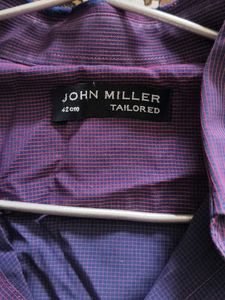 Purple Button-Down Shirt