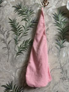 Pink Microfiber Hair Drying Towel